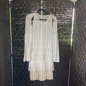 IRO White Long Sleeve Dress